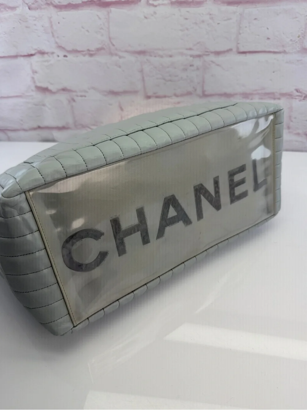Chanel Mademoiselle Vertical Quilt Tote